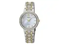 Bevilles Jewellery Seiko Ladies Two Tone Stone Set Watch SUP360P9 offer