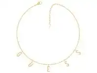 Bevilles Jewellery Guess Los Angeles Gold Plated 43cm Guess Letters Charm Necklace offer