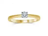 Bevilles Jewellery Miracle Diamond Solitaire Ring in 9ct Yellow Gold offer