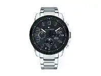 Bevilles Jewellery Tommy Hilfiger Decker Black Case Face Multi Function Silver Band Model 1791564 offer
