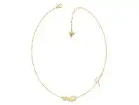 Bevilles Jewellery Guess Eternal Love Gold Plated 45cm Pave Infinity Necklace offer
