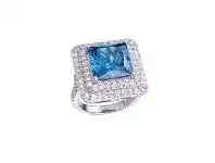 Bevilles Jewellery Gina Liano Tranquility Blue Cubic Zirconia Ring offer