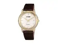 Bevilles Jewellery Citizen Eco Drive Brown Leather Watch FE6012-11A offer