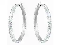 Bevilles Jewellery Swarovski Stone Hoop Earrings offer