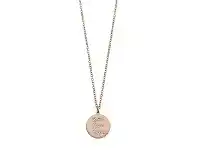 Bevilles Jewellery Rose Stainless Steel Crystal Pave Initial Necklace - E offer
