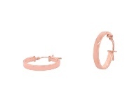 Bevilles Jewellery 9ct Rose Gold Silver Filled Hoop Earrings 15mm offer
