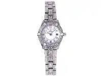 Roberto Carati Kennedy Multi Faceted Crystal Silver Watch