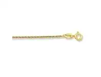 Bevilles Jewellery 9ct Yellow Gold Silver Infused Curb Necklace 55cm offer