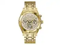 Guess Continental Gold and Crystal Men's Watch GW0261G2