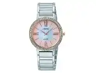 Bevilles Jewellery Seiko Women's Solar Swarovski Crystal Watch SUP432P offer