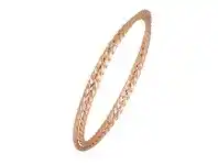 Bevilles Jewellery Double Twist Bangle in Rose Stainless Steel offer
