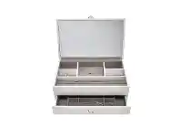 Bevilles Jewellery Boutique Jewellery Box - Medium with 1 Drawer & Internal Mirror offer