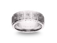 Bevilles Jewellery Stanton Made For Men 8mm Diamond Set Cobalt Ring - U offer