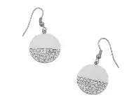 Bevilles Jewellery Stainless Steel Pave Crystal Drop Earrings offer