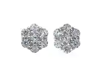 Children's Flower Cubic Zirconia Stud Earrings