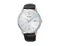 Bevilles Jewellery Seiko Men's Black Leather Watch SUR265P offer