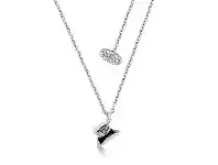 Bevilles Jewellery Disney Alice in Wonderland Silver Mad Hatter Necklace offer