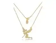 Bevilles Jewellery Disney Tinker Bell Silhouette Gold Necklace offer