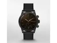 Bevilles Jewellery Fossil Townsman Chronograph Multidial Watch with Black Leather Band FS5585 offer