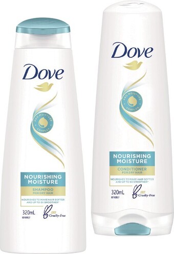 IGA Dove shampoo or conditioner 320ml selected varieties offer