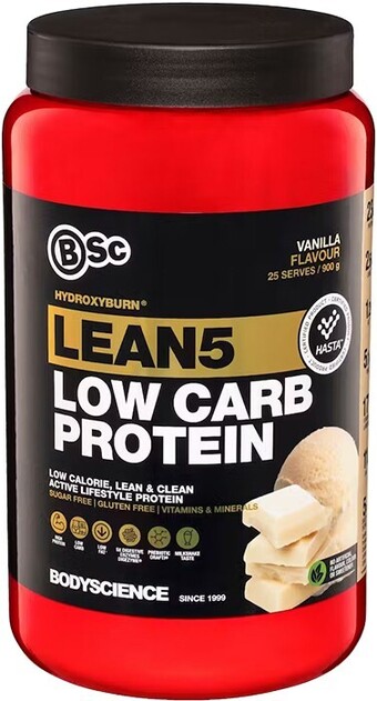 healthylife Bsc body science hydroxyburn lean5 low carb protein vanilla 900g offer