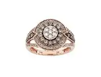 Bevilles Jewellery 9ct Rose Gold 1.00ct Diamond Ring - Q offer