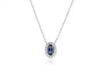 Bevilles Jewellery Georgini Aurora Glow Pendant Silver/Sapphire offer