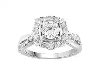 Bevilles Jewellery LOVE by Michelle Beville Solitaire Ring with 1.10ct of Diamonds in 18ct White Gold - M offer