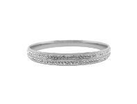 Bevilles Jewellery Stainless Steel Pave Crystal Bangle offer