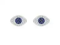 Bevilles Jewellery SWAROVSKI Rose-Tone Evil Eye Studs offer