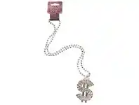 The Party People Shop Necklace - Dollar Bling, Silver offer