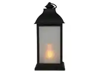 The Party People Shop Lantern - Black, Frosted LED 32 cm offer