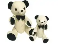 Signature Bear, Medium - Metallic Black
