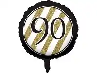 The Party People Shop Balloon - Foil, Black & Gold 90 offer