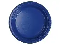 The Party People Shop Plates - Dinner, Round Blue 20 pk offer