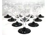 The Party People Shop Wine Goblet, Black Base 10 pk offer