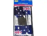 The Party People Shop Flags - Australian 10 pk, Plastic offer