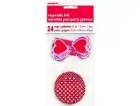 Cupcake Kit - Hearts 24 pk