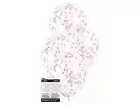 The Party People Shop Balloons - Latex, Clear 11" Confetti Hot Pink 6 pk offer