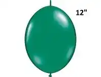 The Party People Shop Balloons - Quick Link, Jewel Emerald Green 12" offer