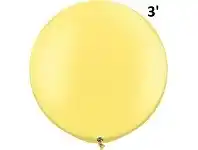 The Party People Shop Balloon - Latex 3' Pearl Lemon Chiffon offer