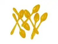 Cutlery - Spoons, Aussie Yellow 20 pk