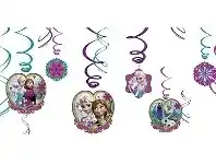The Party People Shop Hanging Decoration - Swirls, Disney Frozen 12 pk offer