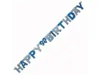 The Party People Shop Banner - Glitz, Happy Birthday Blue offer