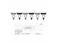 Flag Bunting - Pennant Customisable, Black