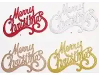 The Party People Shop Sign - Glitter, Merry Christmas Assorted offer