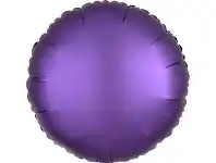 The Party People Shop Balloon - Foil, Round 18" Satin Royale Purple offer