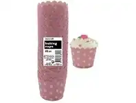 The Party People Shop Baking Cups - Polka Dots, Pale Pink 25 pk offer