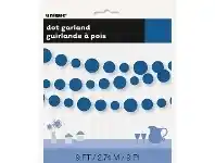 The Party People Shop Garland, Paper - Dots, Royal Blue offer