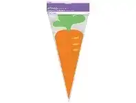 The Party People Shop Lolly Bags - Easter, Carrot 20 pk offer